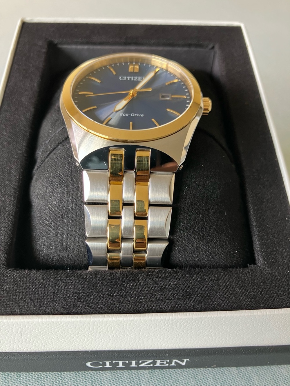 Citizen Corso Eco-Drive BM7334-58L Blue Dial Two-Tone Men’s Watch 40mm NWT - Picture 6 of 8